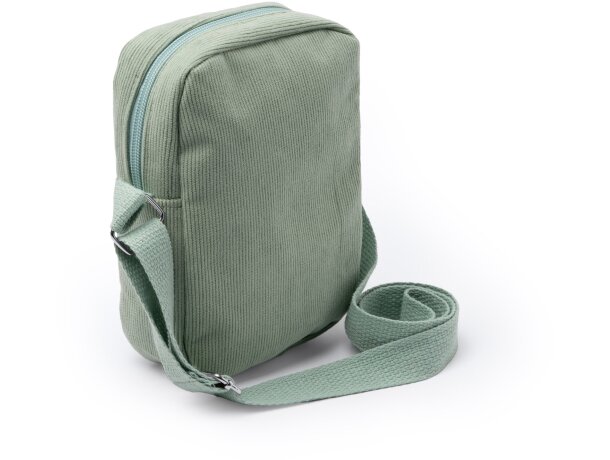 Bandolera Kapi de pana con cremallera y cinta ajustable Negro detalle 3