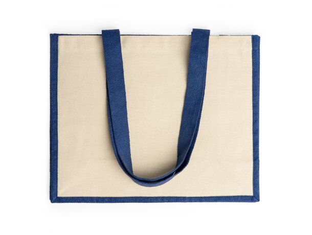 Bolsa Nantes Royal yute laminado algodón 40x32 cm azul Rojo detalle 12