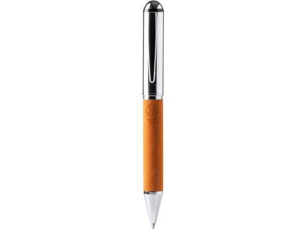 Bolígrafos originales piel reciclada tinta azul Crudo detalle 3