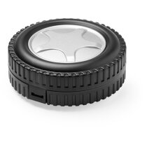 Set de herramientas con logotipo con estuche forma de rueda