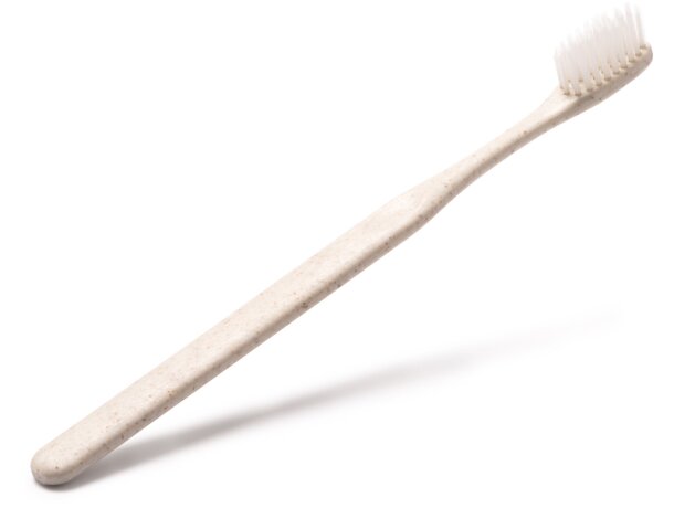 Cepillo de dientes Lemar en fibra de trigo con cerdas suaves Crudo detalle 1