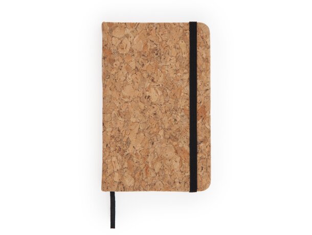 Bloc Cales A6 con tapa de corcho natural y 80 hojas lisas Negro detalle 4