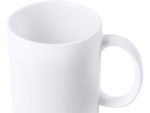 Taza de cerámica Rambu blanco mate 350ml para sublimación Blanco detalle 2