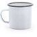 Taza vintage Anon metal lacado 380 ml bicolor