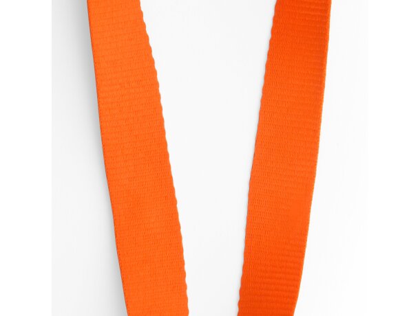 Lanyard colores variados de poliéster Guest Naranja detalle 16