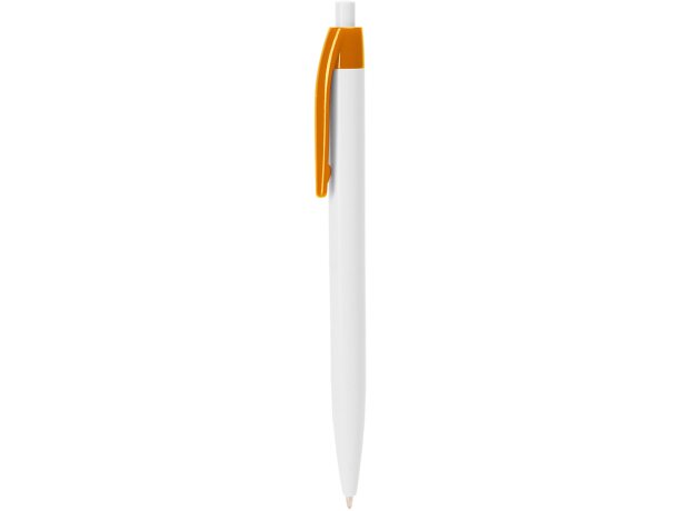 Bolígrafo con nombre con pulsador unisex plástico tinta azul Naranja detalle 16