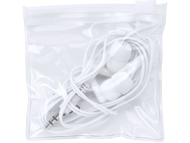 Auriculares con cable pvc Punk Blanco detalle 3