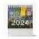 Calendario sobremesa Dean triple vista mensual