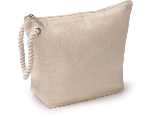 Neceser Nauty Natural algodón 320 g/m² con asa náutica Crudo detalle 3
