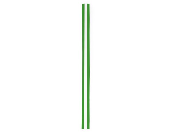 Cinta para sombrero Tremal en poliéster para eventos Blanco/verde helecho detalle 2