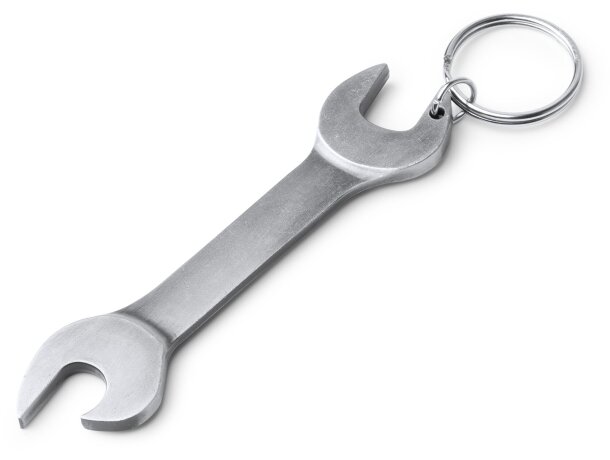 Llavero Asgar plata con abridor integrado Plata detalle 4