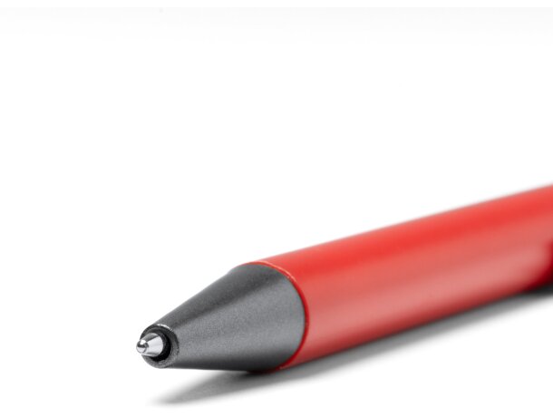 Bolígrafo Roland con detalles metálicos mate y pulsador Blanco detalle 1