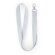 Lanyard sencillo poliéster reciclado Blanco detalle 4