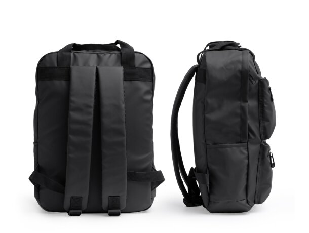 Mochila Rusel con compartimento acolchado para portátil 16 Negro detalle 2