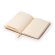 Libretas ecológicas con tapa de paja natural Bolger y 80 hojas lisas Crudo detalle 1