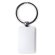 Llavero Soho rectangular metal mate giratorio