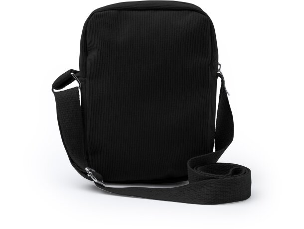 Bandolera Kapi de pana con cremallera y cinta ajustable Verde helecho detalle 4