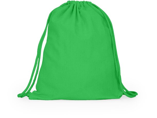 Mochila de cuerdas para publicidad algodón Adare Verde helecho detalle 7