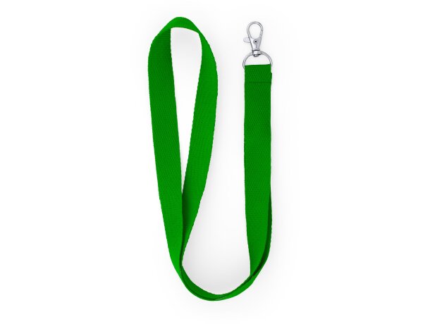 Lanyards baratos poliéster Host Verde helecho detalle 12