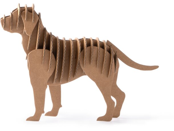 Puzzle 3D cartón kraft FISAC con diseño de perro educativo Perro detalle 5