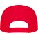 Gorras béisbol con cierre ajustable velcro de algodón 170 g/m2 Uranus Rojo detalle 30