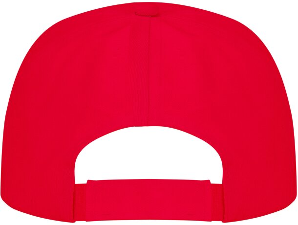 Gorras béisbol con cierre ajustable velcro de algodón 170 g/m2 Uranus Rojo detalle 30