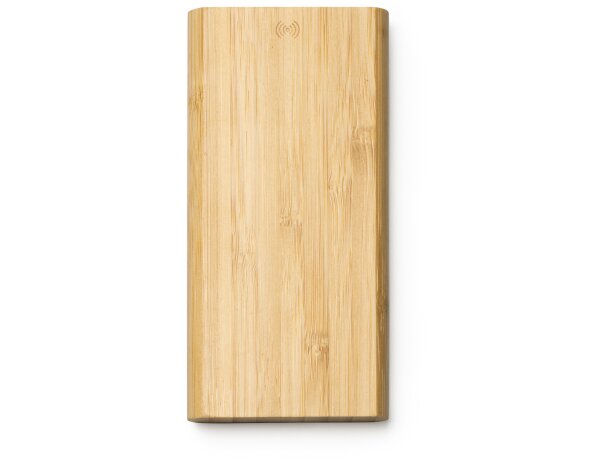 Powerbank Misty bambú 6000 mAh con carga inalámbrica wireless Crudo detalle 3