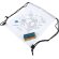 Mochila infantil publicitaria de cuerdas non-woven Turcaz Blanco detalle 5