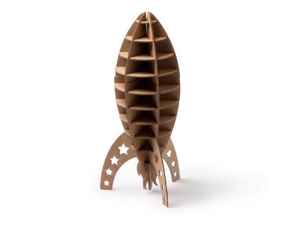 Puzzle 3D cartón kraft FISAC con diseño de perro educativo Perro detalle 5