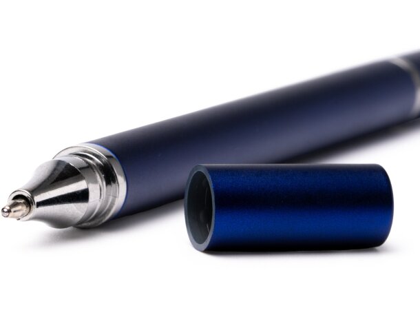 Bolígrafo Bolpin dual con lápiz infinito y acabado metalizado Blanco detalle 2