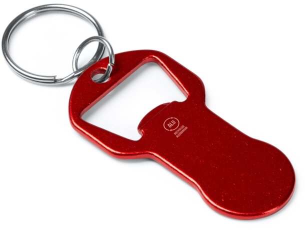 Llavero Tagan de aluminio reciclado con abridor de carrito Negro detalle 4