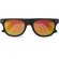 Gafas de sol publicitarias para acabado negro mate y lentes espejo Ciro Naranja