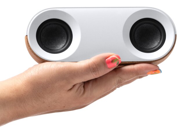 Altavoz inalámbrico sostenible Mambo Blanco detalle 4
