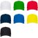 Gorras béisbol con cierre ajustable velcro de algodón 170 g/m2 Uranus Blanco detalle 3