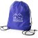 Mochila de cordones rPET Larus Blanco detalle 2