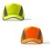 Gorra de béisbol barata poliéster Balder Amarillo fluor detalle 5