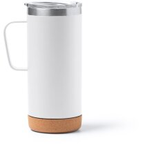 Taza térmica Beyron metálica corcho tapa segura