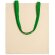 Bolsa algodón asas largas a color 105 g/m2 Verde helecho detalle 14