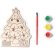 Set navideño Candel árbol madera para colorear