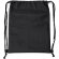 Mochila de cuerdas Empire en RPET con bolsillo frontal Negro detalle 2