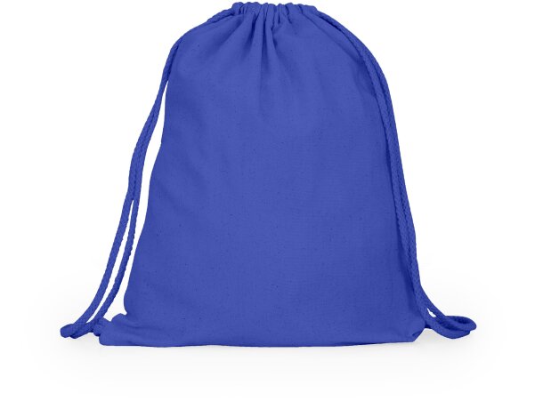 Mochila de cuerdas para publicidad algodón Adare Blanco detalle 3