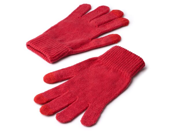 Guantes táctiles Windsor RPET con 3 dedos para pantalla Negro detalle 3