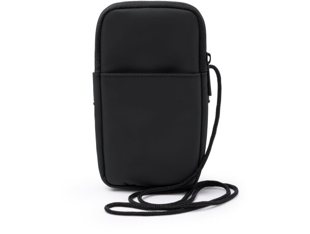 Portamóviles Seul con cremallera y cinta ajustable Negro detalle 3