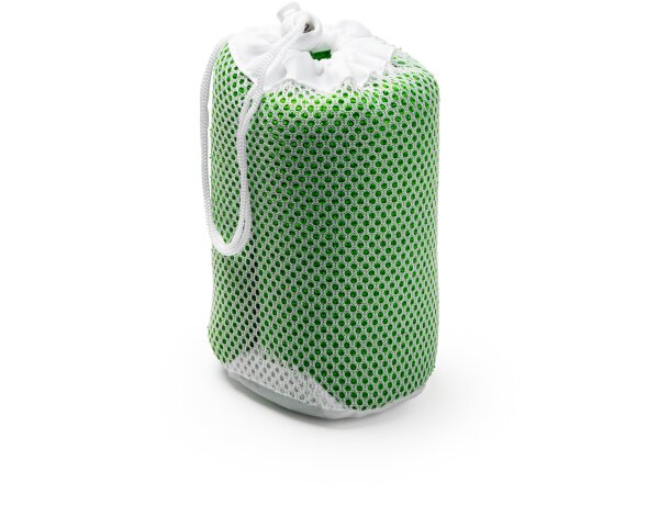 Toalla con funda de rejilla microfibra 185 g/m2 Kelsey Blanco detalle 5