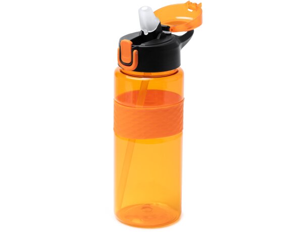 Bidón Zonda 700ml en RPET reciclado con pajita silicona Blanco detalle 1