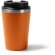 Vaso térmico Horan con doble pared y dosificador 350ml Naranja