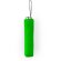 Paraguas plegable con logo con mango plateado poliéster Yaku Verde helecho