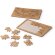 Set de puzzles Zeon en cartón reciclado con caja kraft Crudo detalle 1