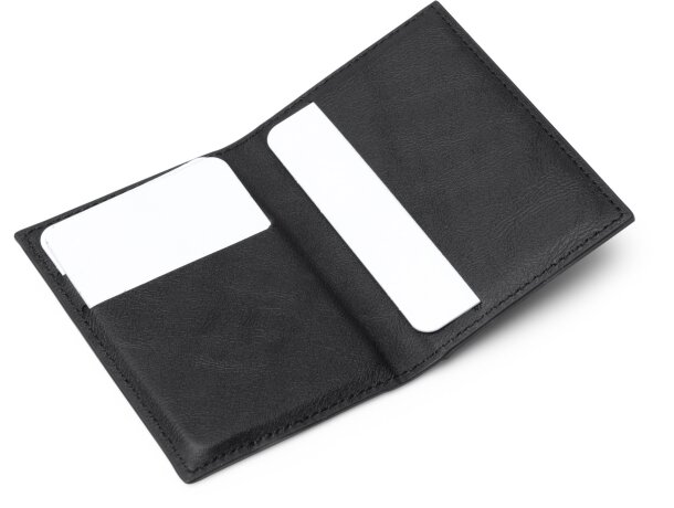 Tarjetero Karty de PU reciclado con cierre magnético Negro detalle 1