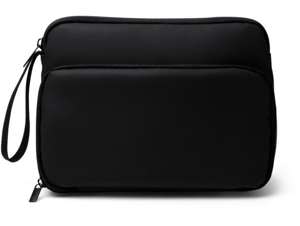 Neceser Ronda con paneles acolchados y separadores elásticos Negro detalle 5